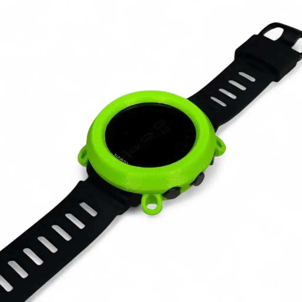 Hülle für Suunto D5 - Band + Bungeeösen - Neongrün - aktiv