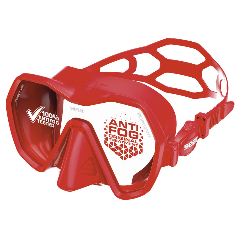 Seac Purezza Antifog Tauchmaske Rot