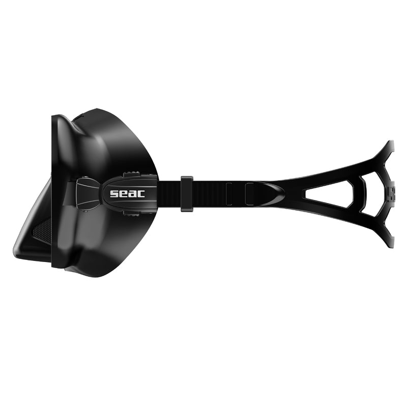 Seac Purezza Antifog Tauchmaske Schwarz – Seitenansicht