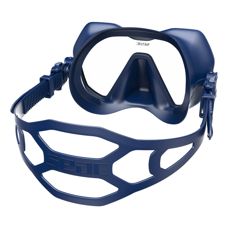 Seac Purezza Antifog Tauchmaske Blau – Rückansicht