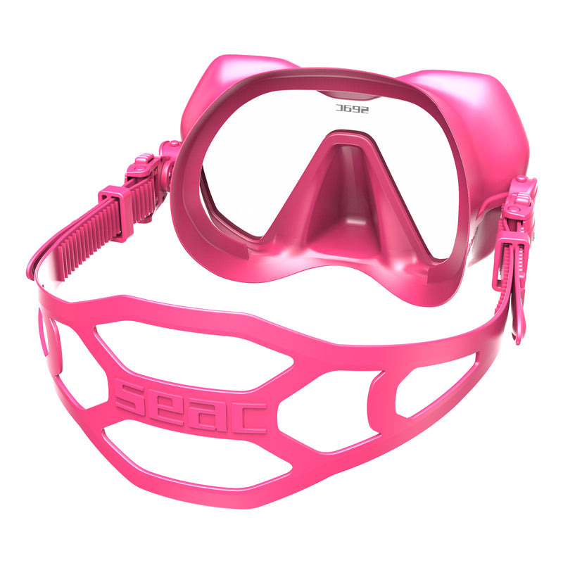 Seac Purezza Antifog Tauchmaske Rosa – Rückansicht