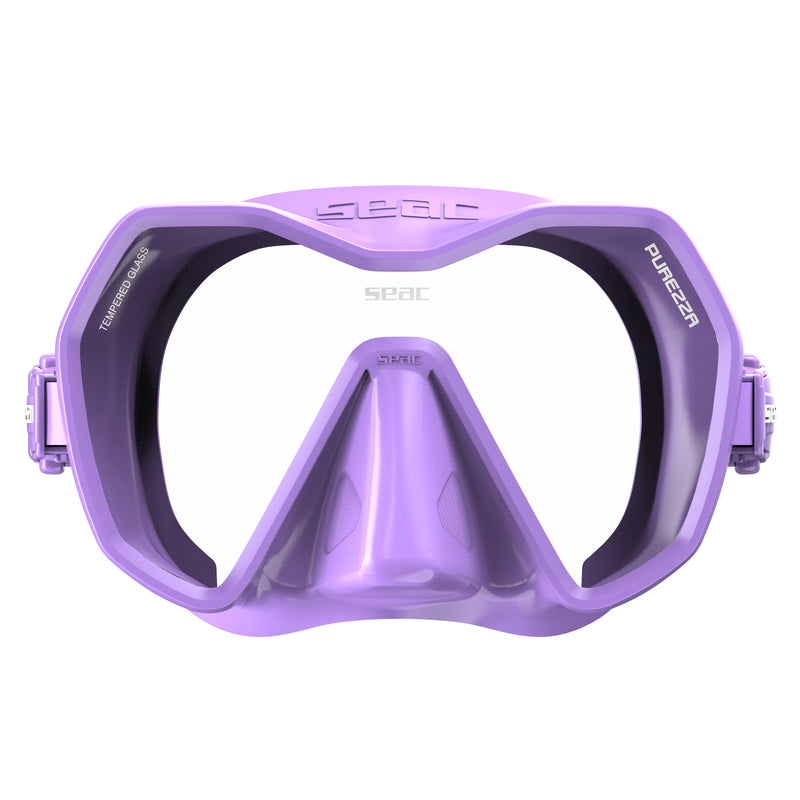 Seac Purezza Antifog Tauchmaske Flieder – Frontansicht