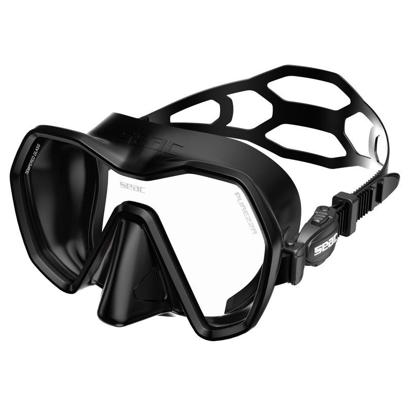 Seac Purezza Antifog Tauchmaske Schwarz – Detailansicht