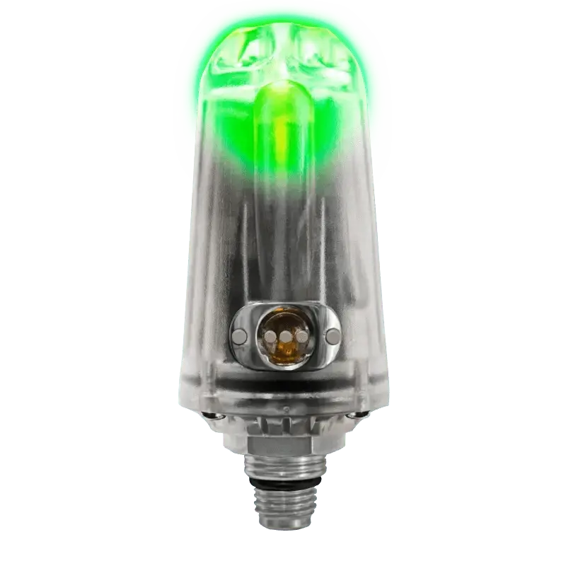 Ratio Color Coded Wireless Transmitter with green LED alert.