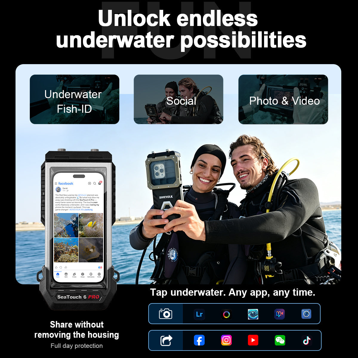 Divevolk SeaTouch 6 Pro – Zubehörsystem