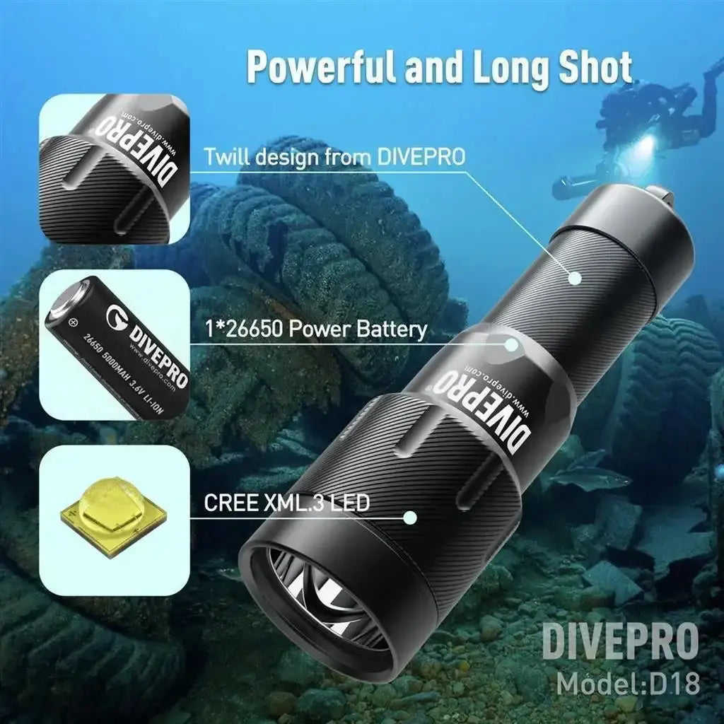 Tauchlampe DIVEPRO D18 von Divepro - Jetzt kaufen