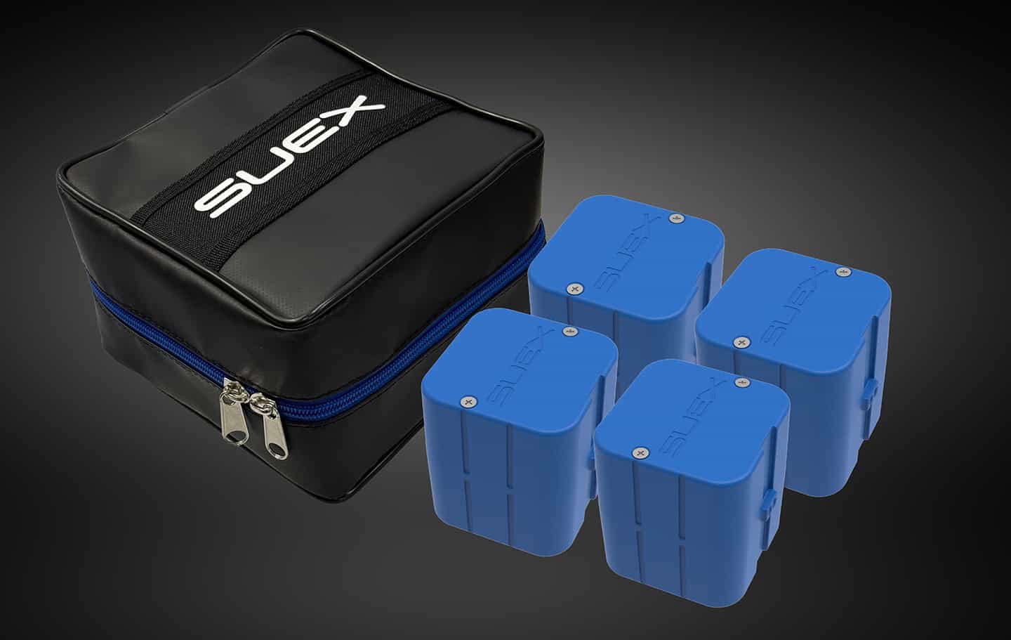 Suex Voyager VR geteilte Akkuzellen mit Transporttasche – flugtauglich