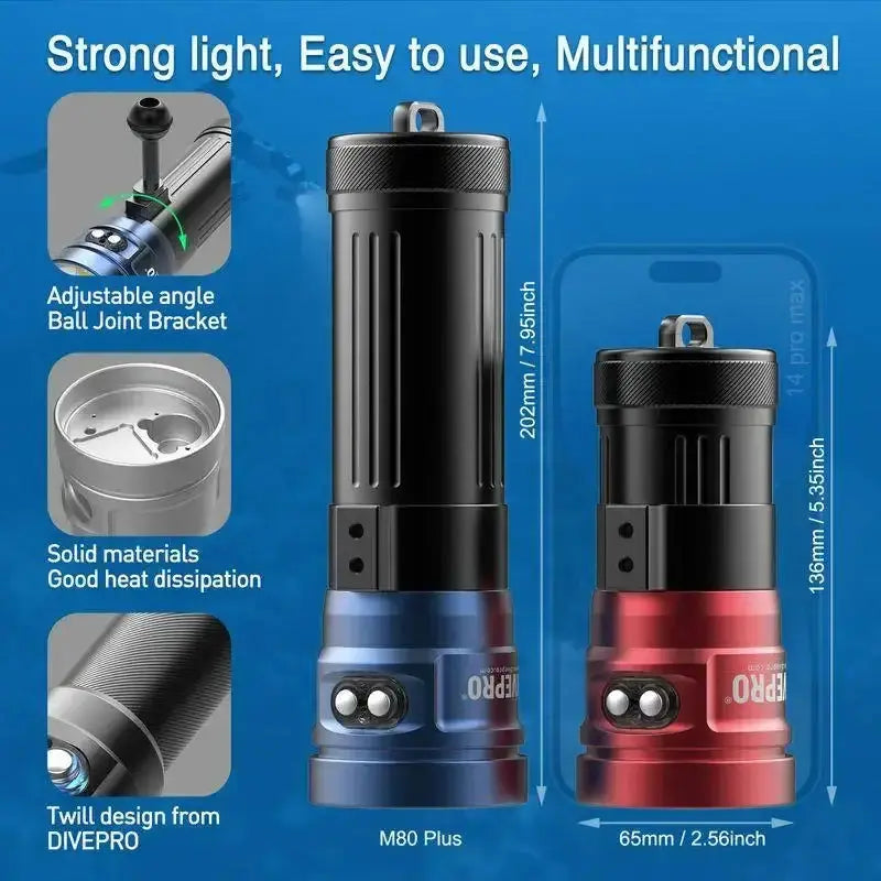 Videoleuchte DIVEPRO M80 von Divepro - Jetzt kaufen