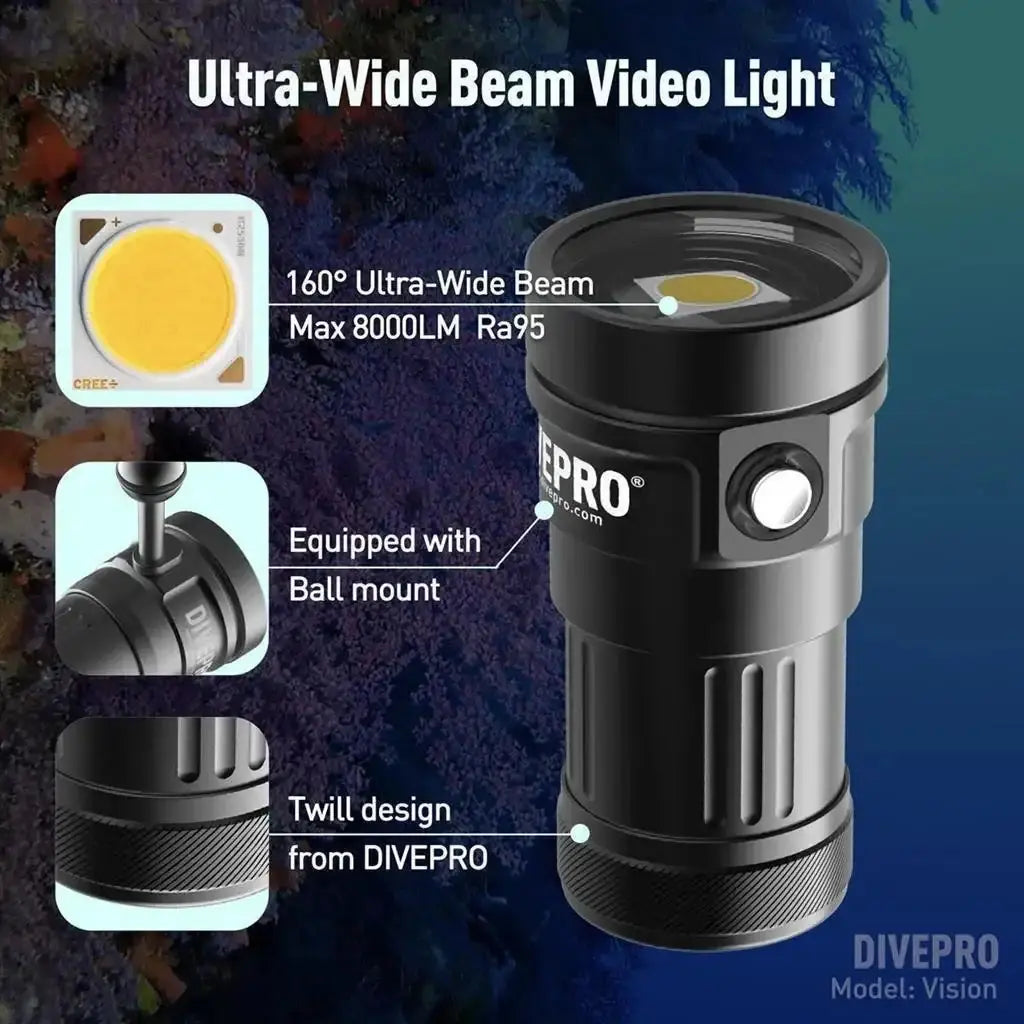 Videoleuchte DIVEPRO Vision von Divepro - Jetzt kaufen