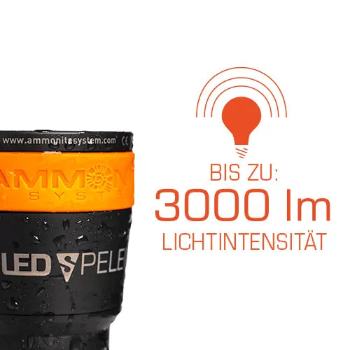 Ammonite LED Speleo Tanklampe + Akku Set - Tauchwerkstatt.eu