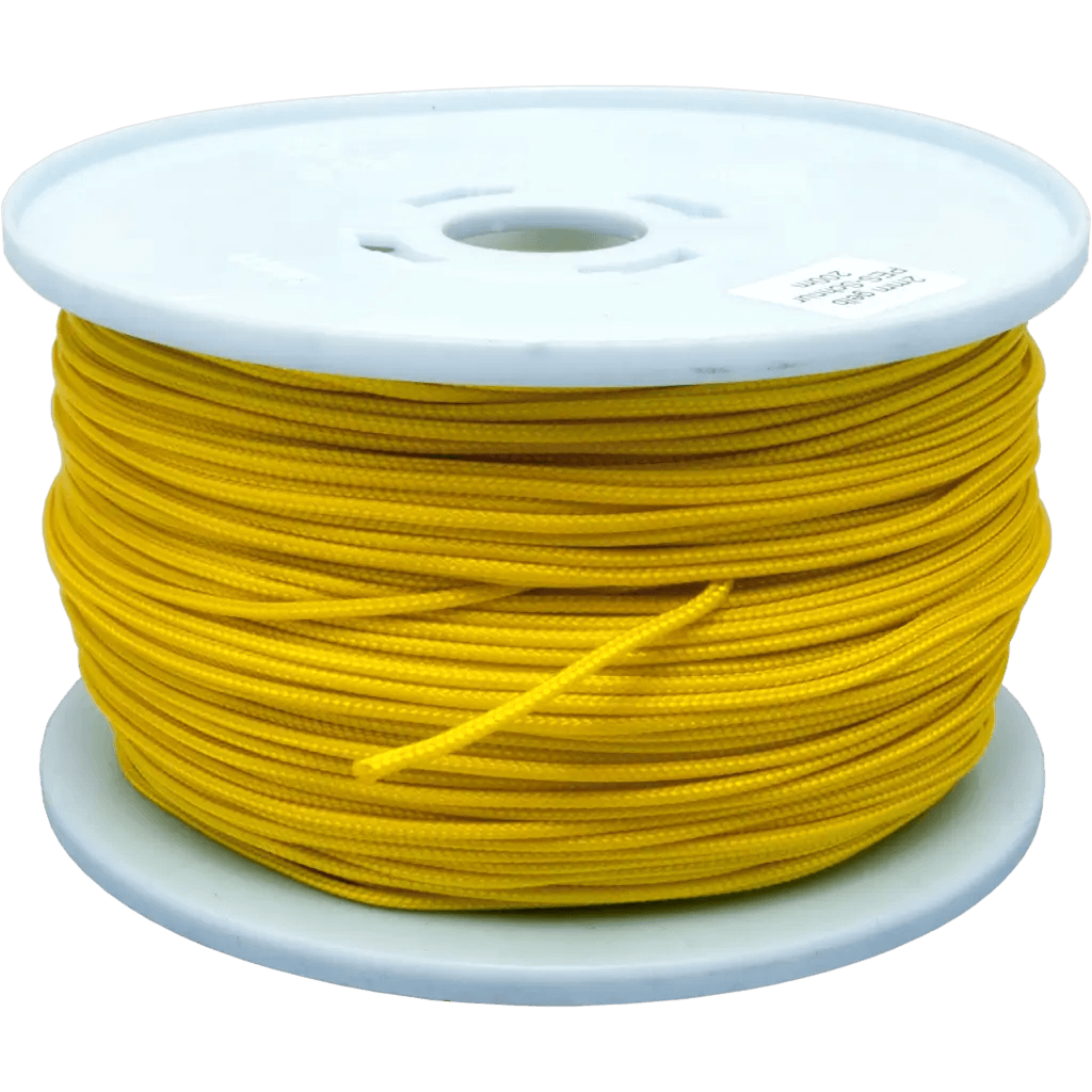 Caveline PES ca. 200 m Spool 2 mm braided YELLOW yellow 2mm