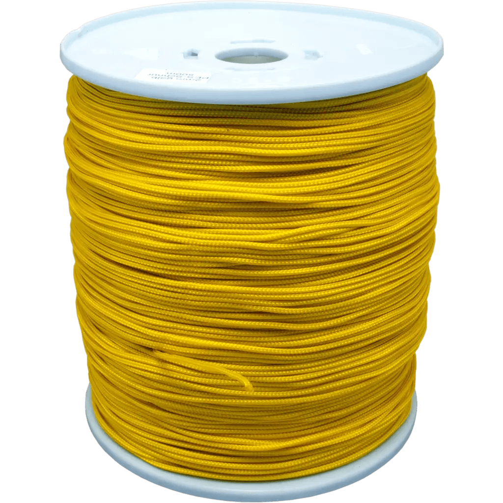 Caveline PES ca. 500 m Spool 2 mm braided YELLOW yellow 2mm