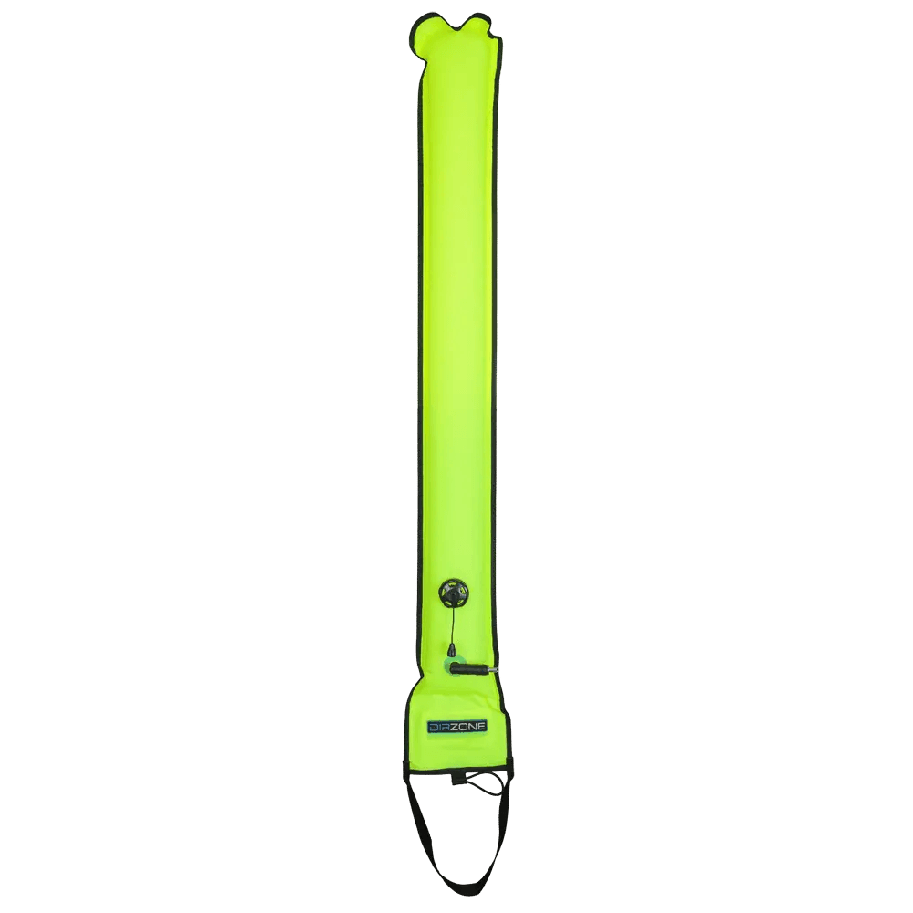 DIRZONE alert marker 122cm with duckbill small OPV YELLOW