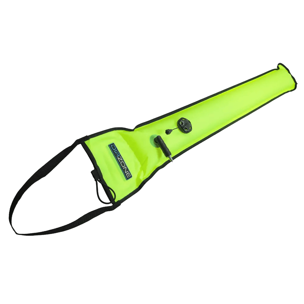 DIRZONE alert marker 122cm with duckbill small OPV YELLOW