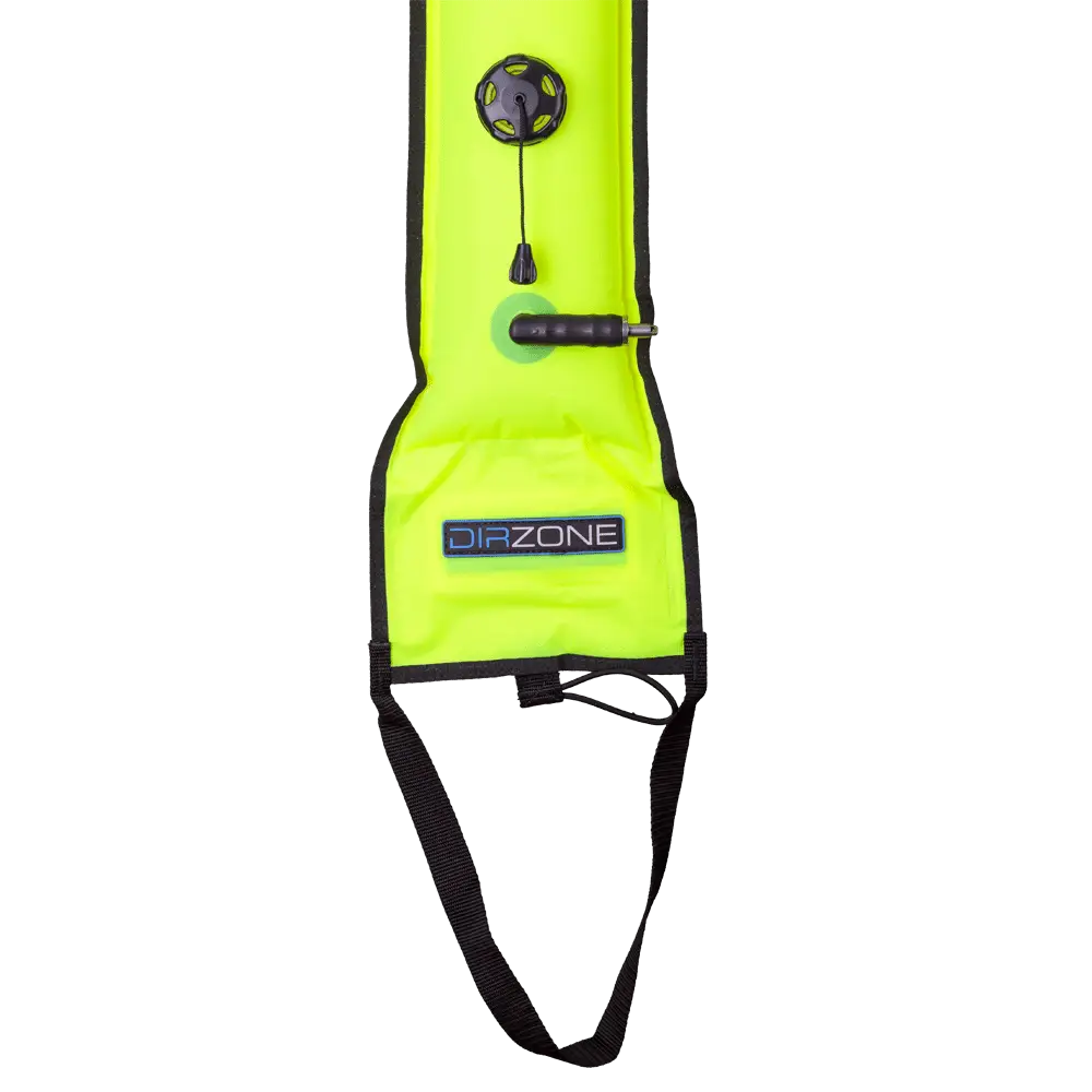 DIRZONE alert marker 122cm with duckbill small OPV YELLOW