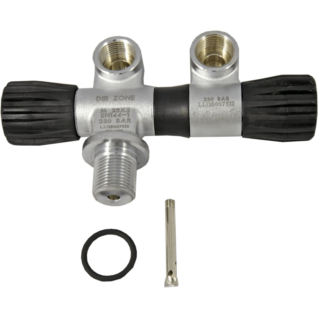 DIRZONE Lavo Valve mit Swivel 2. Outlet matt chrome M25x2