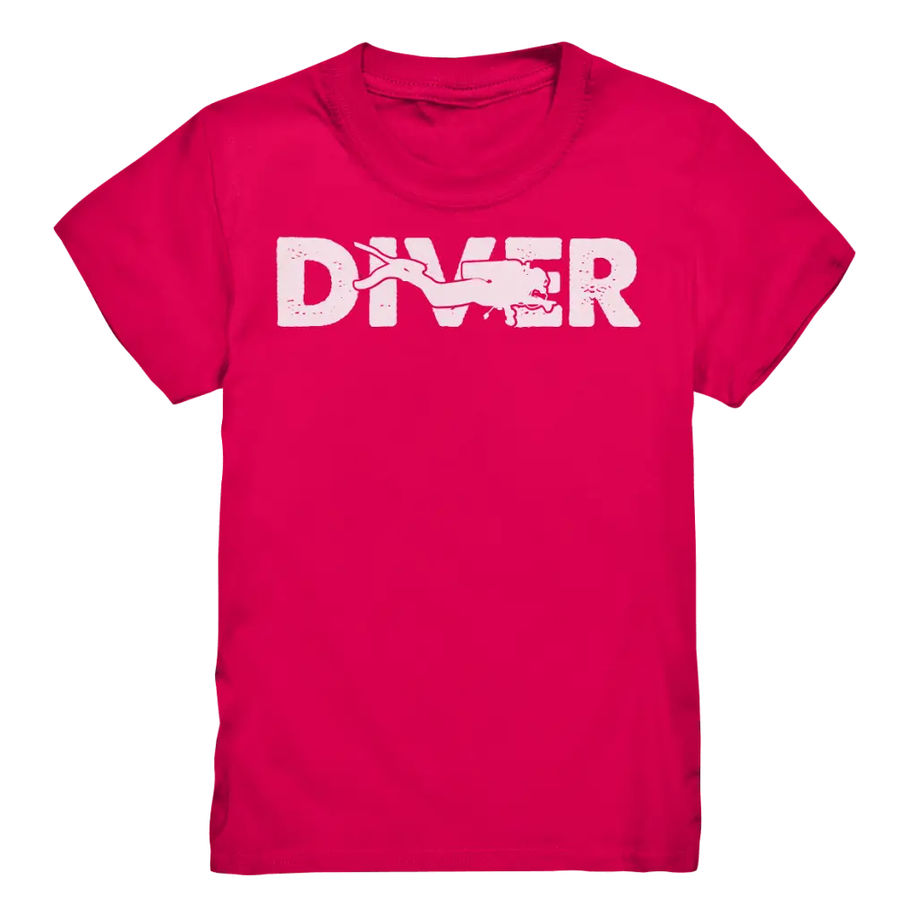 Diver - Taucher - Kids Premium Shirt - Sorbet / 98/104 (3-4)