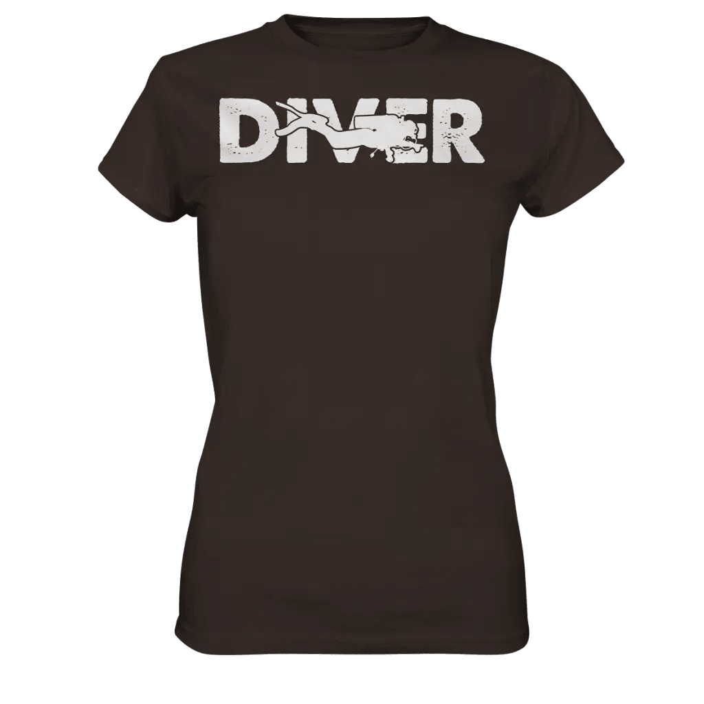 Diver - Taucher - Ladies Premium Shirt - Brown / XS