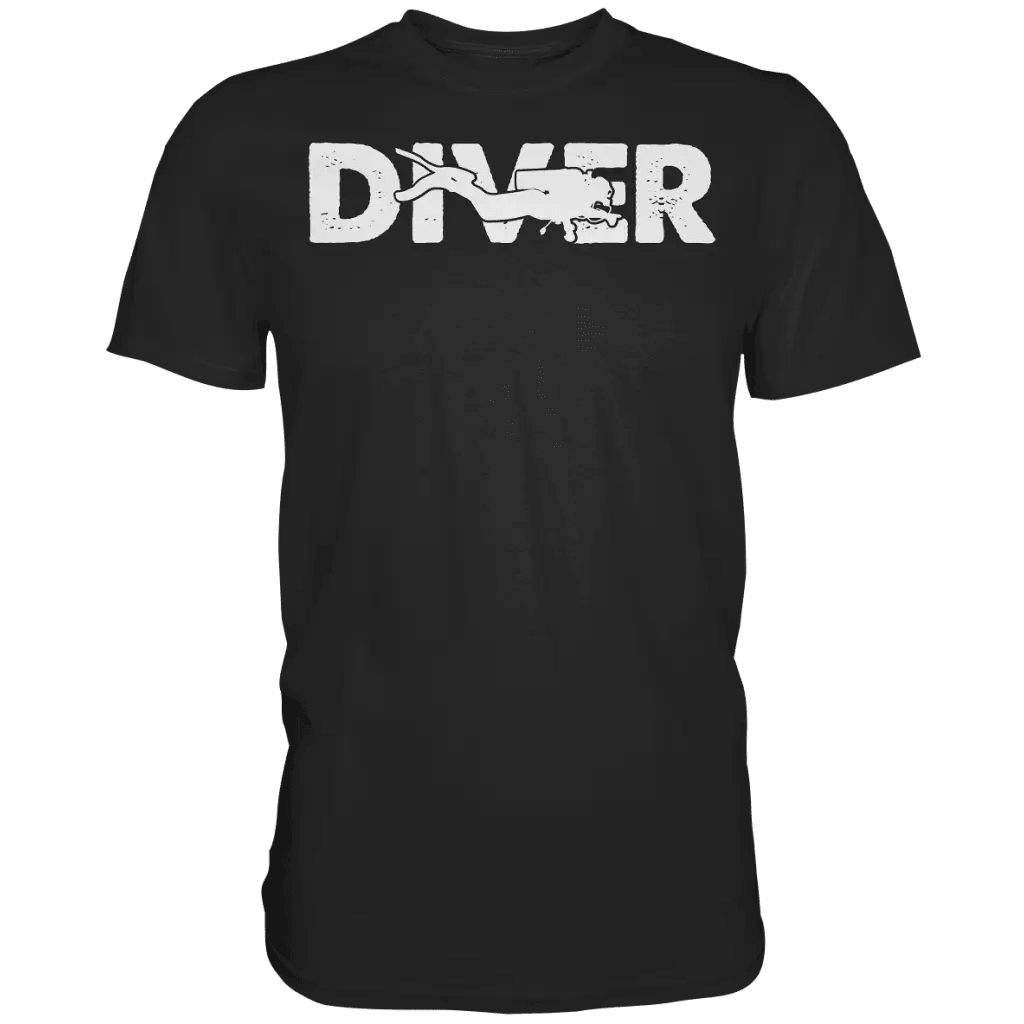 Diver - Taucher - Premium Shirt - Black / S