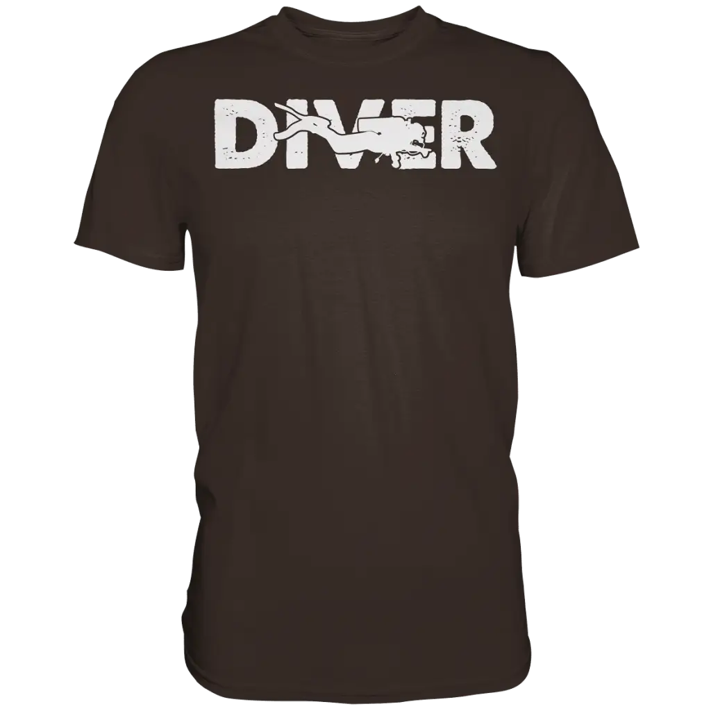 Diver - Taucher - Premium Shirt - Brown / S