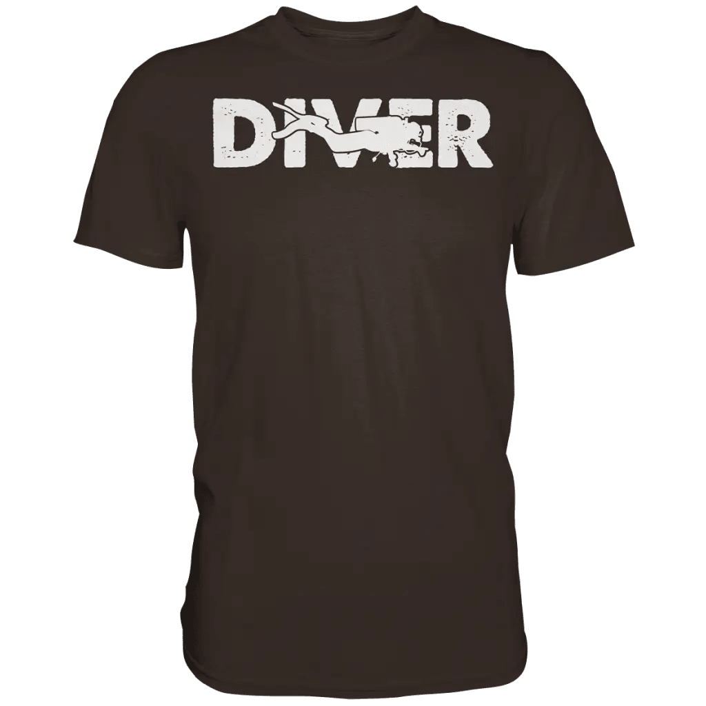 Diver - Taucher - Premium Shirt - Brown / S