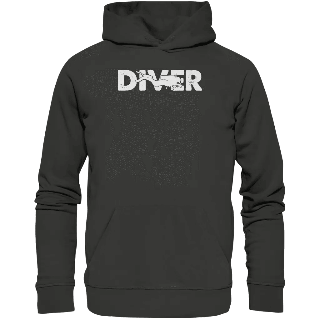 Diver - Taucher - Premium Unisex Hoodie - Charcoal / S