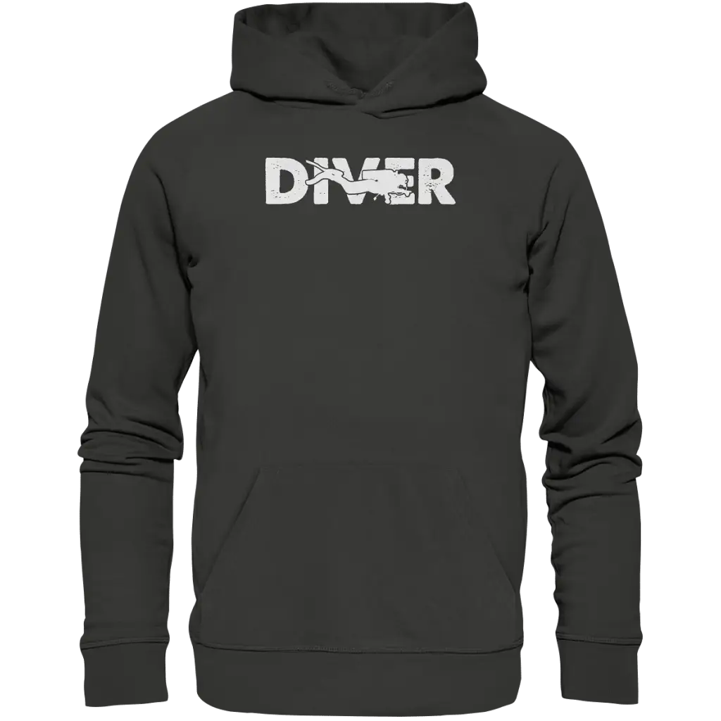 Diver - Taucher - Premium Unisex Hoodie - Charcoal / S