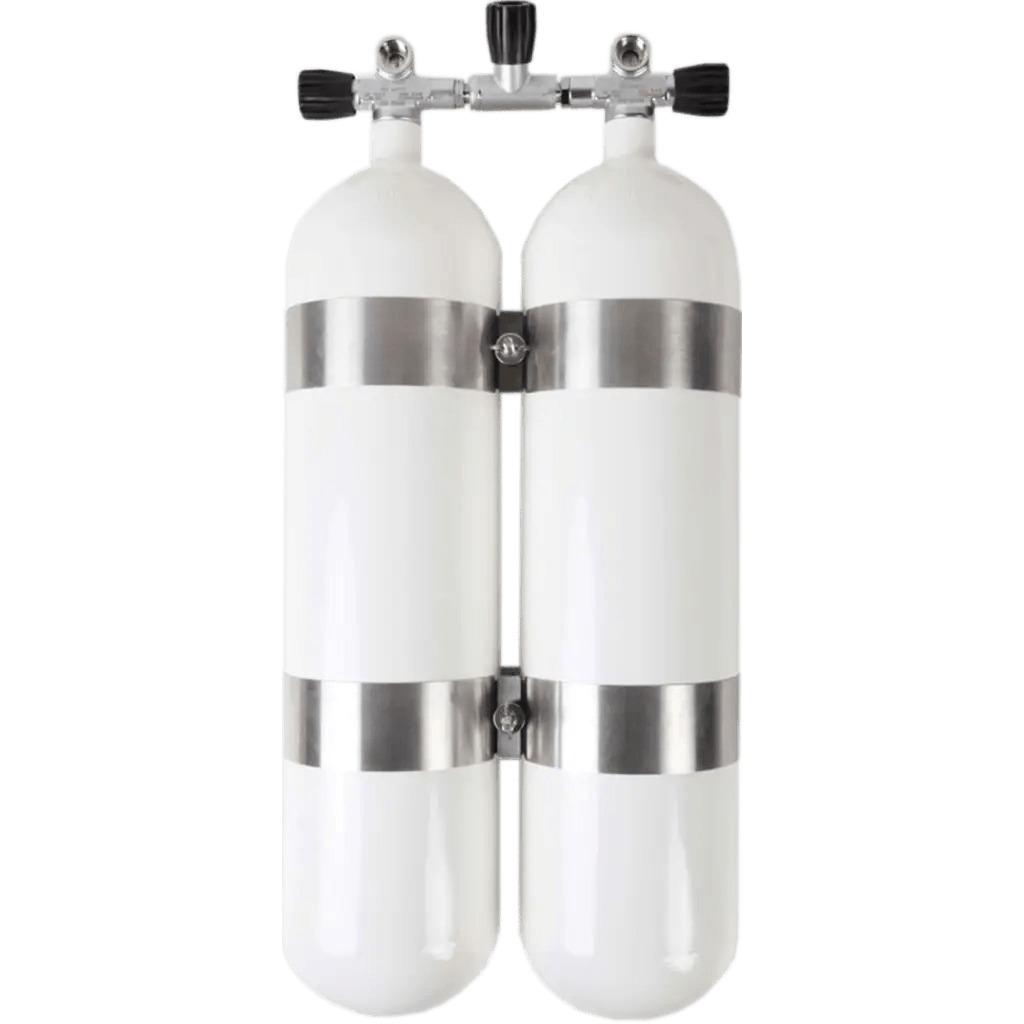 Double tanks complete w/ TUEV white D7 232bar