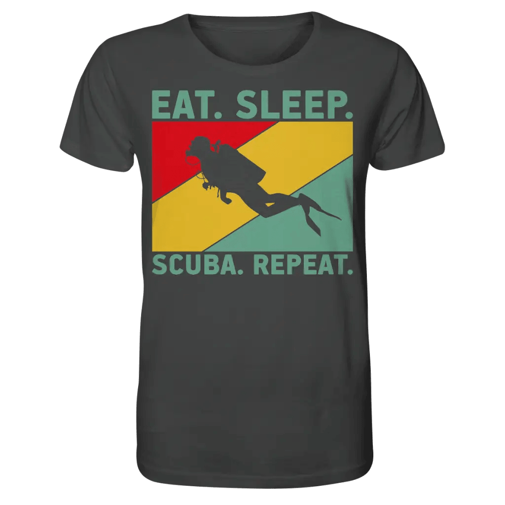 Eat Sleep Scuba Repeat - Organic Shirt - Anthracite / XS