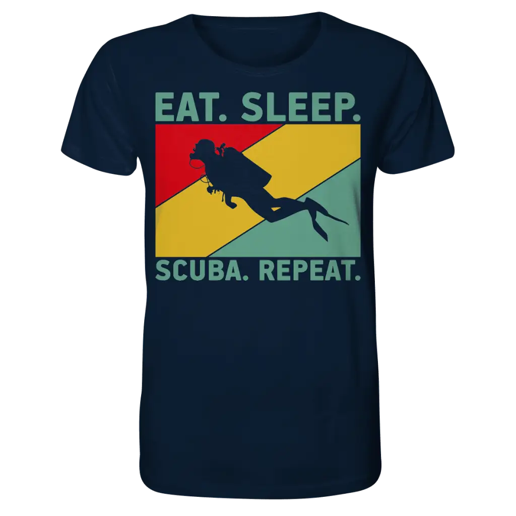 Eat Sleep Scuba Repeat - Organic Shirt - French Navy / XS