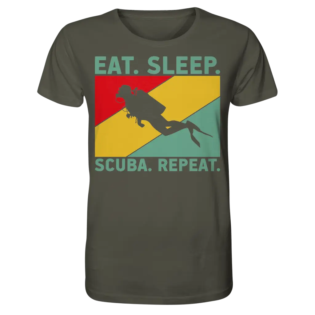 Eat Sleep Scuba Repeat - Organic Shirt - Khaki / XS