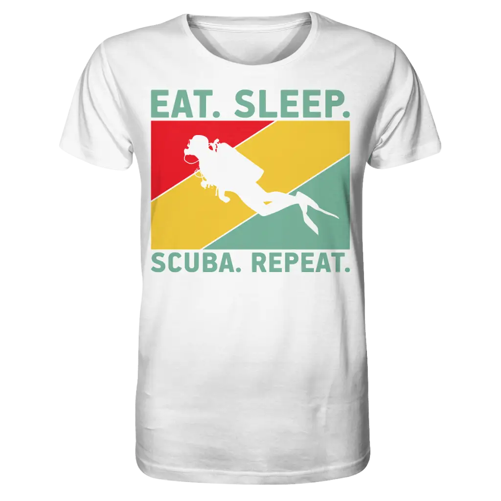 Eat Sleep Scuba Repeat - Organic Shirt - White / XS