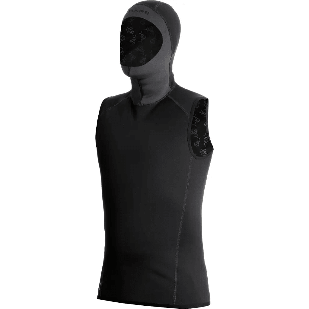 EXOWEAR Hooded Vest - Black - S