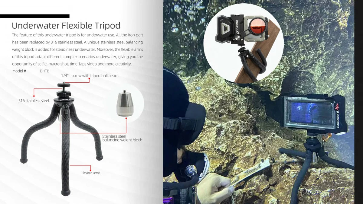 DiveVolk Flexible Tripod