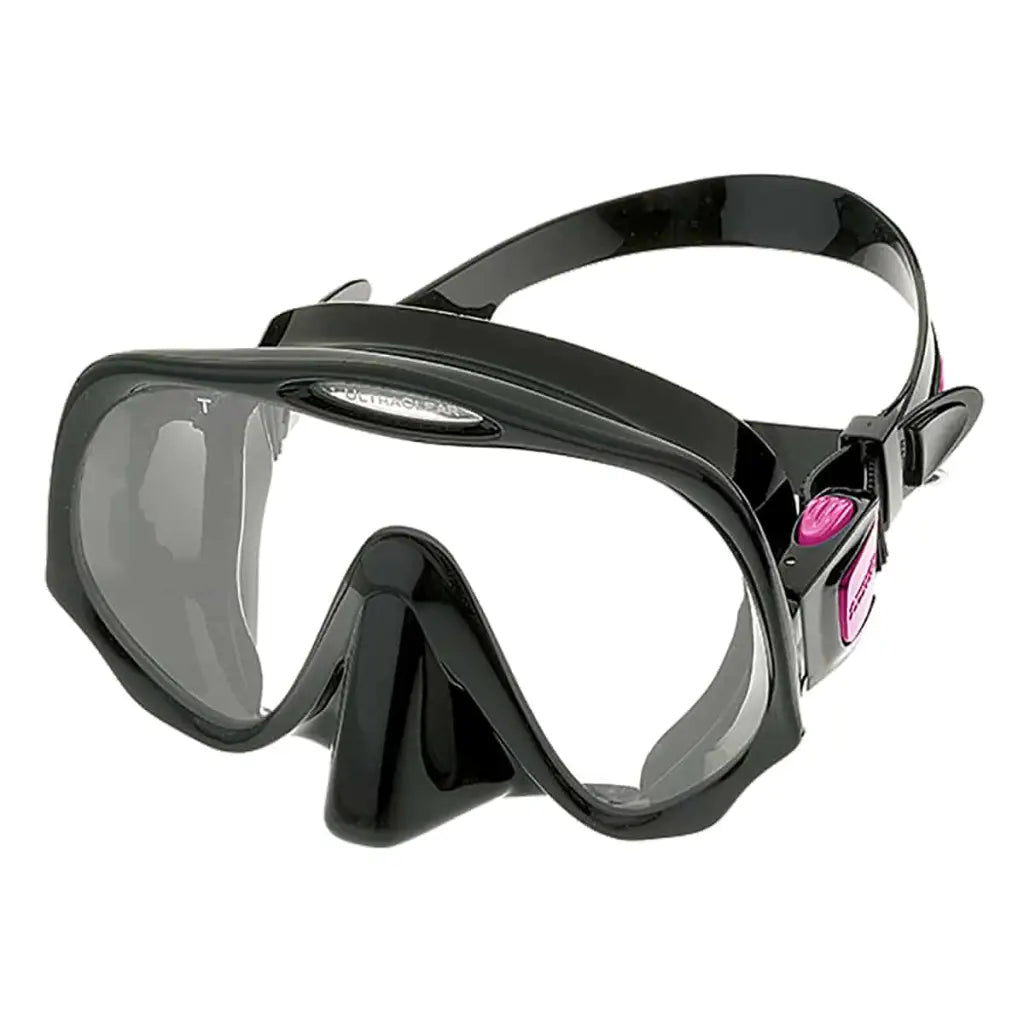 Frameless Mask Medium Fit Black w/Pink