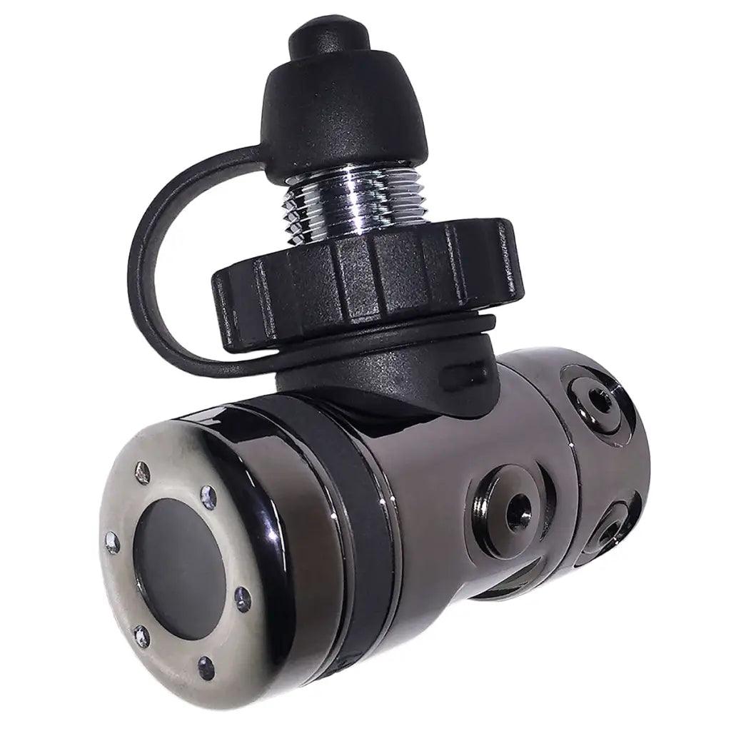 Hollis DCX DIN 2.0 first stage regulator with durable PVD coating for divers.