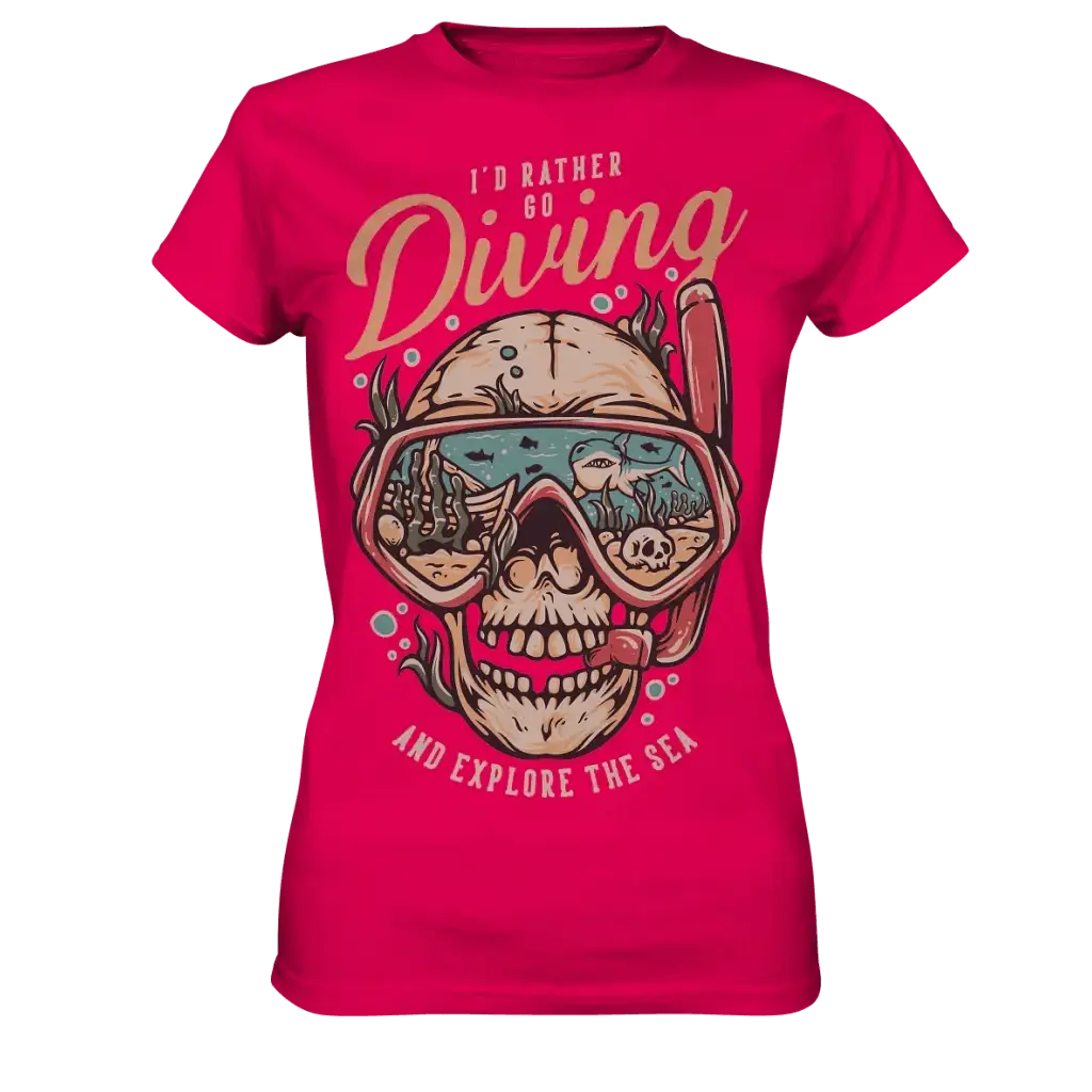 i’d rather go diving - Ladies Premium Shirt - Sorbet / XS