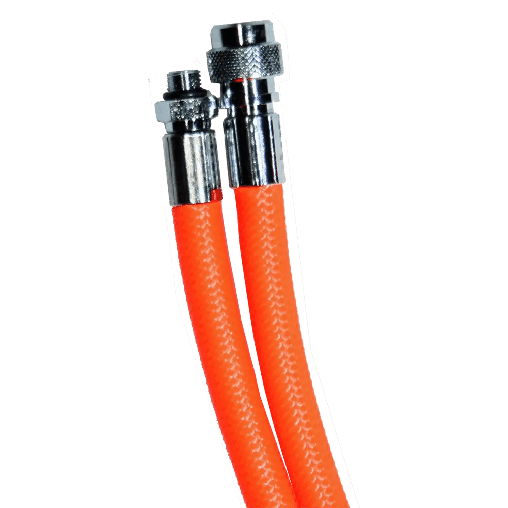 MIFLEX Xtreme braided ORANGE Fluo Jacket hoses orange 51cm