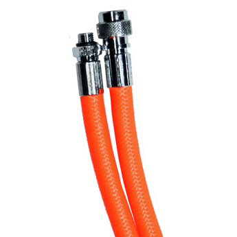 MIFLEX Xtreme braided ORANGE Fluo Jacket hoses orange 51cm