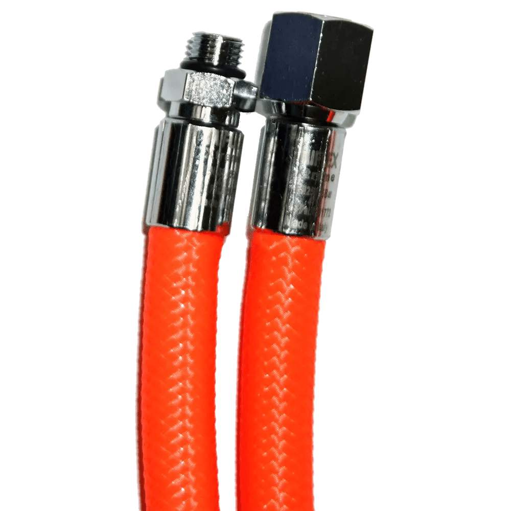 MIFLEX Xtreme braided ORANGE Regulator hoses orange 55cm