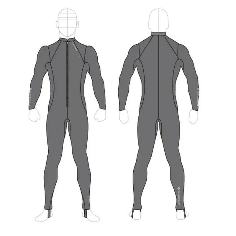 Sharkskin T2 CHILLPROOF UNDERGARMENT F/Z MENS - Tauchwerkstatt.eu