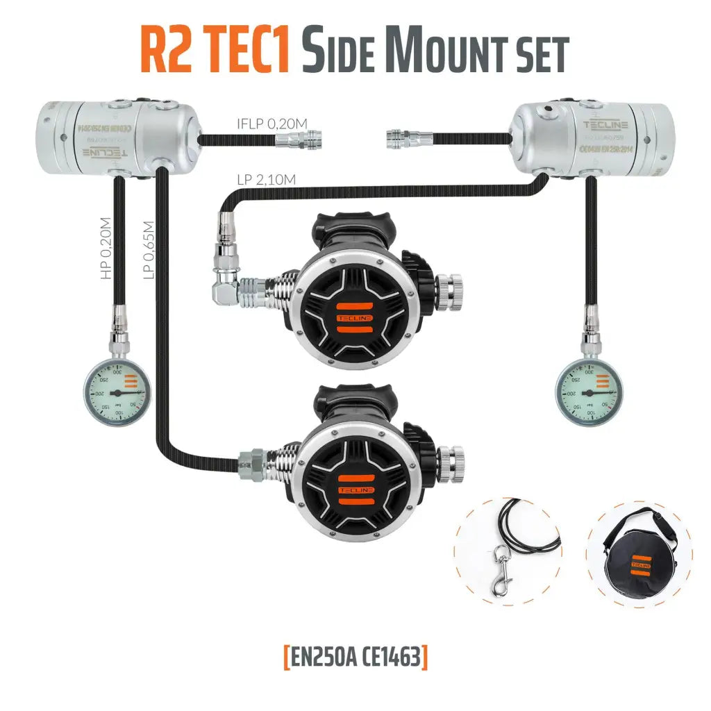 Tecline R2 TEC1 Sidemount-Set - Tauchwerkstatt.eu