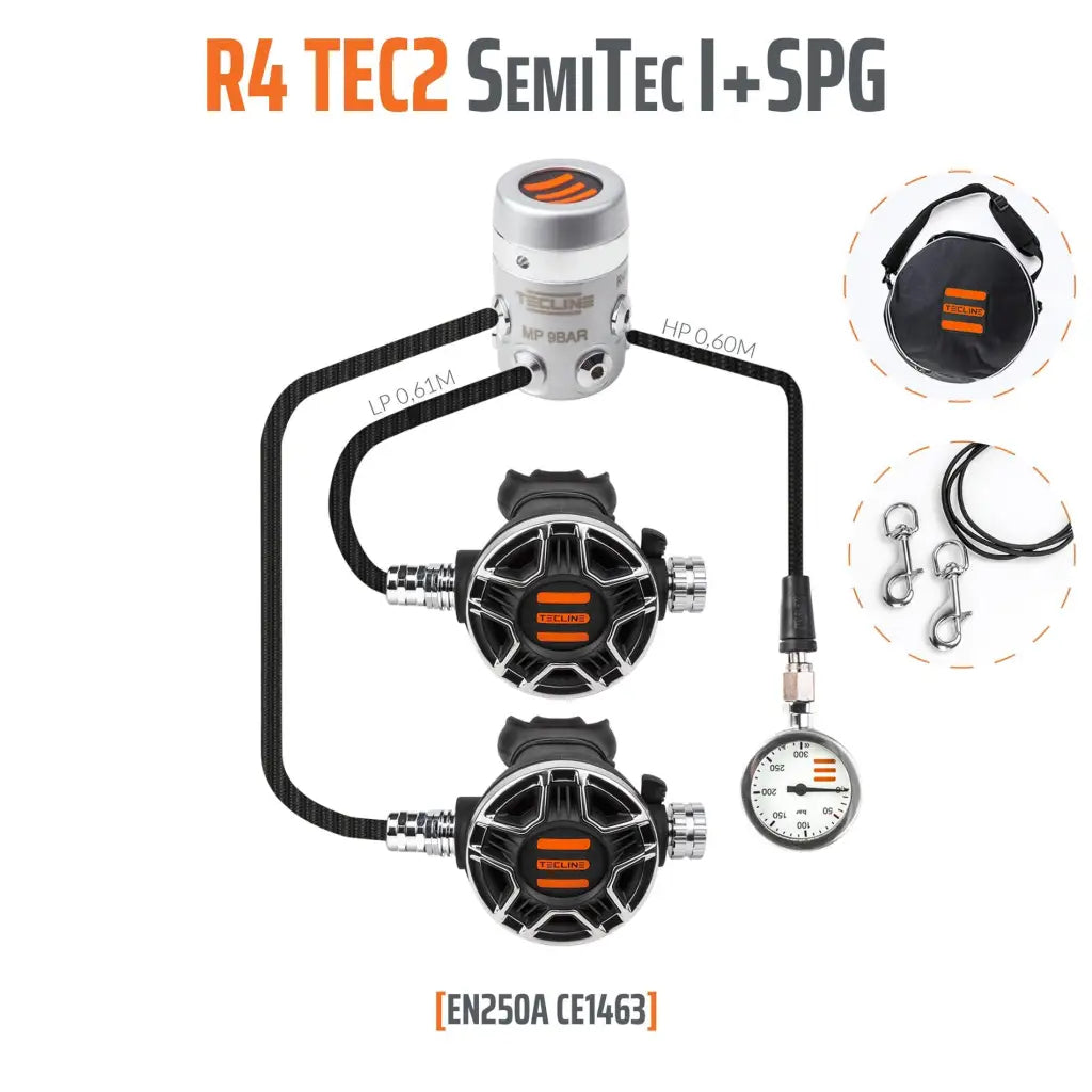 Tecline R4 TEC2 SemiTec-Set 1 + Finimeter - Tauchwerkstatt.eu