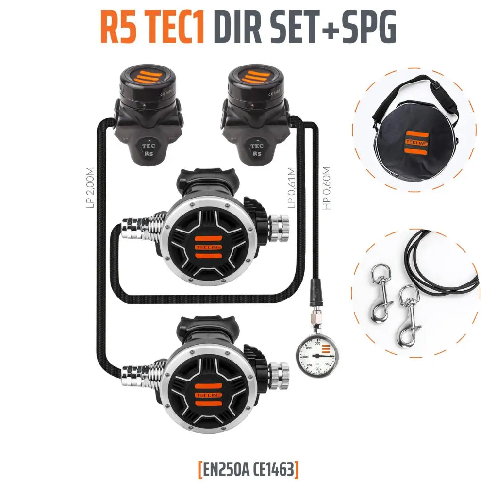 Tecline R5 TEC1 DIR-Set Extra - Tauchwerkstatt.eu