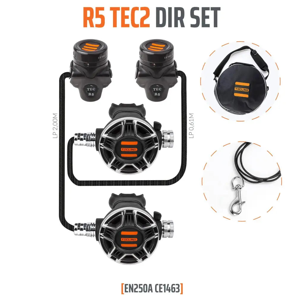 Tecline R5 TEC2 DIR-Set Economy - Tauchwerkstatt.eu